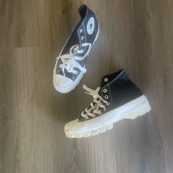 Converse Shoes - Converse Chuck Taylor Platform Black Sneakers